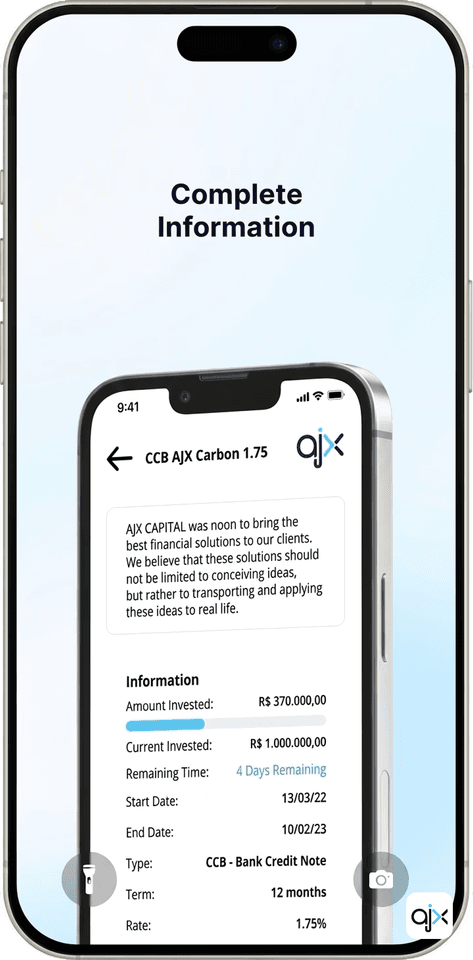 Mobile app interface mockup